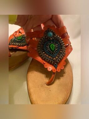 Patrizia by Spring Step Embellished Sandals Size Euro39 US8 Gorgeous